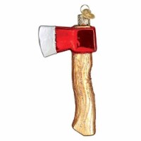 Old World Christmas Axe Blown Glass Ornament