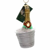 Old World Christmas CHILLED CHAMPAGNE Glass Celebrate Ornament 32328