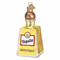 Old World Christmas 32337 Glass Blown Tequila Bottle Ornament