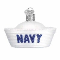 Old World Christmas Navy Cap Glass Dixie Cup Ornament 32377