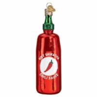 Old World Christmas 4.5 Inches Sriracha Sauce Glass Ornament Chili's Hot 32428