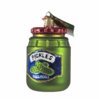 Old World Christmas Jar Of Pickles Glass Whole Dill 32463