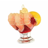 Old World Christmas 2 Inches Shrimp Cocktail Glass Appetizer Fruit Of The Sea 32507
