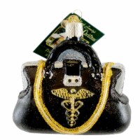 Old World Christmas DOCTORS BAG Glass Ornament Dr Medical 36084