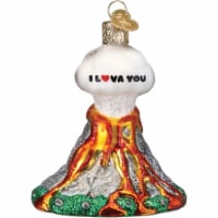 Old World Christmas Blown Glass 'I Lava You' Volcano Ornament, 3.5