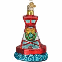 Old World Christmas Glass Blown Holiday Buoy Ornament, 4.25