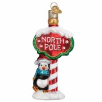 Old World Christmas North Pole Blown Glass Holiday Ornament For Tree