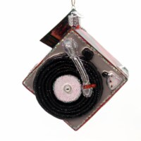 Old World Christmas Record Player Glass Phonograph Music Classic 38043