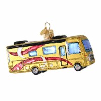 Old World Christmas Class A Motorhome Glass Travel Camp Live 46092