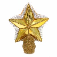 Old World Christmas Small Star Tree Top Glass Gold Finial 50007