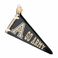 Old World Christmas Hanging Glass Tree Ornament, Go Army Pennant