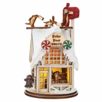 Ginger Cottages 5 Inches Polar Post Office Ornament Mail Box Penguins 80021