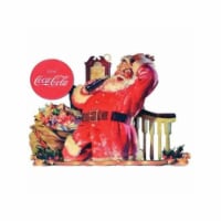 Ginger Cottages Coca-Cola Santa Staircase Ornament, Multi