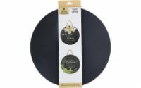Hampton Art Wood Plank Rnd 15.75 Black Perspective: Main