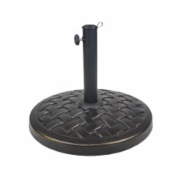 Oakland Living 4236-US40-AB Cast Concrete Umbrella Base - Antique Black