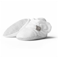 Goumikids Soft Organic Stay On Adjustable Baby Infant Booties, 0-3M Drops/Gray