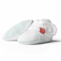 Goumikids Soft Organic Stay On Baby Boots Infant Booties Shoes, 0-3M Drop Aqua
