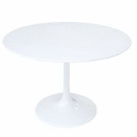 Fine Mod Imports Flower Table 36 , White