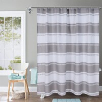 BLC Shower Curtain for Bathroom Printed Fabric Shower Curtains 72 x 72 Inches - Stripe print