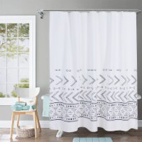 BLC Shower Curtain for Bathroom Printed Fabric Shower Curtains 72 x 72 Inches - Warli print