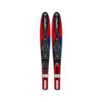 O'Brien Vortex Combo 65.5 In Adult Widebody Water Skis, Men's US 4.5 to 13, Red