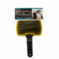 Self-Cleaning Bathing Grooming Pet Brush