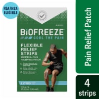 Biofreeze Menthol Pain Relief Flexible Relief Strips Perspective: Main