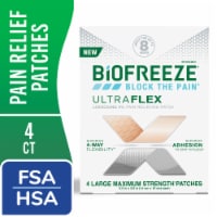 Biofreeze UltraFlex Lidocaine Back Knee Muscle Joint and Arthritis Pain Relief Patches Perspective: Main