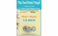 Pink Sand Beach Designs Snap Silver 1/2