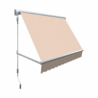 Awntech MS3-US-LPIN 3 ft. Mesa Window Retractable Awning, Linen Pinstripe - 24 x 24 in.
