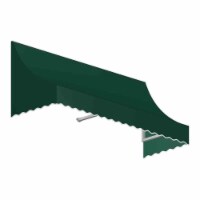 Awntech NT33-US-3F 3.38 ft. Nantucket Window & Entry Awning, Forest Green - 44 x 36 in.