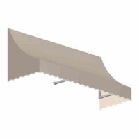 Awntech NT33-US-4L 4.38 ft. Nantucket Window & Entry Awning, Linen - 44 x 36 in.