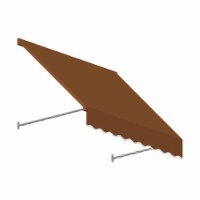 Awntech SANT33-US-4TER 4.38 ft. Santa Fe Twisted Rope Arm Window & Entry Awning, Terra Cotta