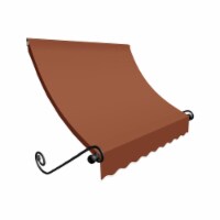 Awntech ECH1836-US-5TER 5.38 ft. Charleston Window & Entry Awning, Terra Cotta - 18 x 36 in.