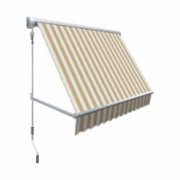 Awntech MS5-US-LW 5 ft. Mesa Window Retractable Awning, Linen & White - 24 x 24 in.