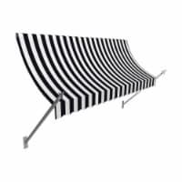 Awntech NO43-US-6KW 6.38 ft. New Orleans Awning, Black & White - 56 x 32 in.
