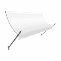 Awntech NO32-US-7W 7.38 ft. New Orleans Spear Awning, Off White - 44 x 24 in.