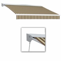 Awntech DTR12-US-BRNT 12 ft. Destin with Hood Right Motor & Remote Retractable Awning, Brown
