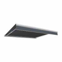 Awntech KWL8-US-GUN 8 ft. Key West Full Cassette Left Motor Retractable Awning, Gun Metal Gra