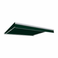 Awntech KWR8-US-F 8 ft. Key West Full Cassette Right Side Motorized Retractable Awning, Fores