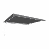 Awntech MTR10-US-G 10 ft. Maui Right Motor & Remote Retractable Awning, Gray - 96 in.