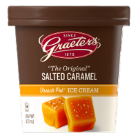 Graeter’s® The Original Salted Caramel French Pot® Ice Cream Pint Perspective: Main
