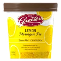 Graeter's® Lemon Meringue Pie French Pot® Ice Cream Pint Perspective: Main