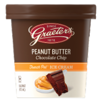 Graeter's® Peanut Butter Chocolate Chip Ice Cream Pint Perspective: Main