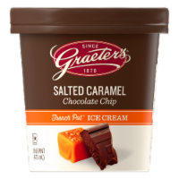 Graeter's® French Pot® Salted Caramel Chocolate Chip Ice Cream Pint Perspective: Main
