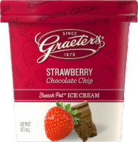 Graeter's® Limited Edition Strawberry Chocolate Chip Ice Cream Pint Perspective: Main