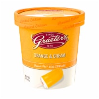 Graeter's Orange & Cream Handcrafted French Pot Ice Cream Perspective: Main