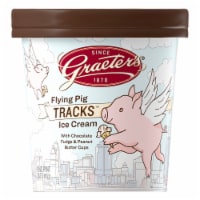 Graeter's® Flying Pig Tracks™ French Pot Ice Cream Pint Perspective: Main