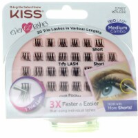 Kiss® Ever EZ Lashes Trio Lash Medium Lash Kit Perspective: Main