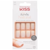KISS Revolutionary Acrylic Nails, Medium, 28 Ct, Natural Wear